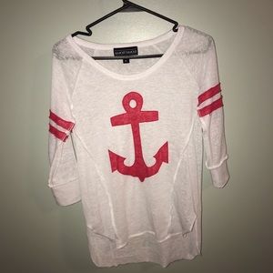 Anchor 3/4 sleeve tee